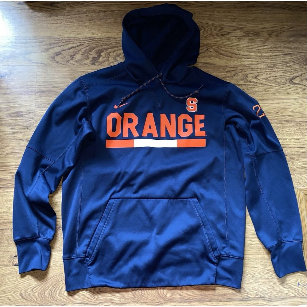 Nike Dri Fit Syracuse Orange Mens Navy Hoodie Sweatshirt Medium